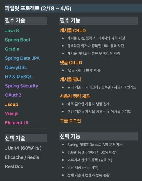 내 Notion 페이지에 정리한 구현 스펙
